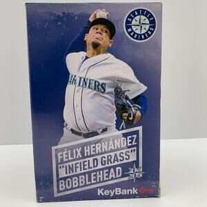Felix Hernandez Bobblehead Infield Grass 2018 Seattle Mariners MBL SGA Key Bank